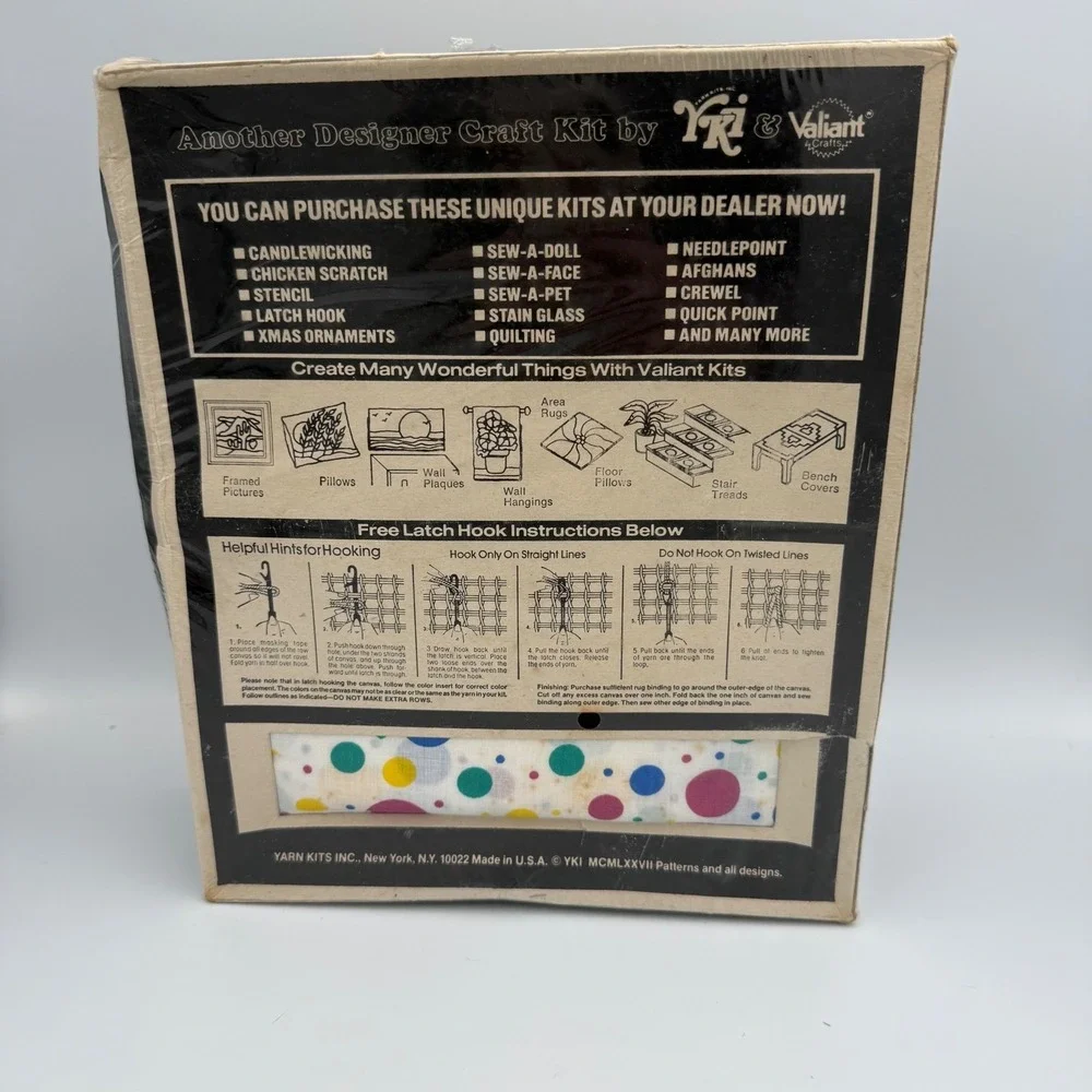 Vintage 1983 YKI Valiant Crafts Chuckles The Clown Soft Sculpture Doll Kit 856